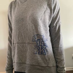 Pink Victoria’s Secret hooded sweatshirt